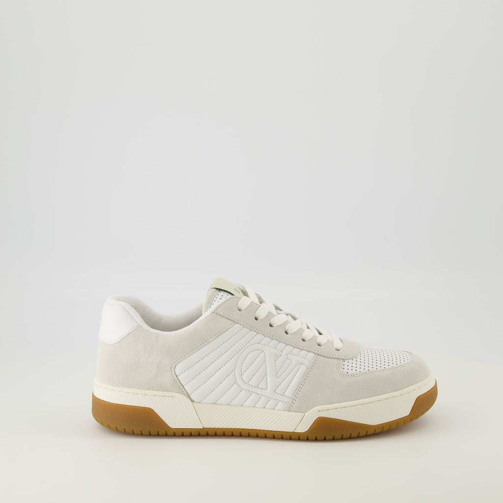 バレンティノ・ガラヴァーニの男性用ホワイトスパリースニーカーの画像 - 2026年春夏シーズン - 右側面ビュー