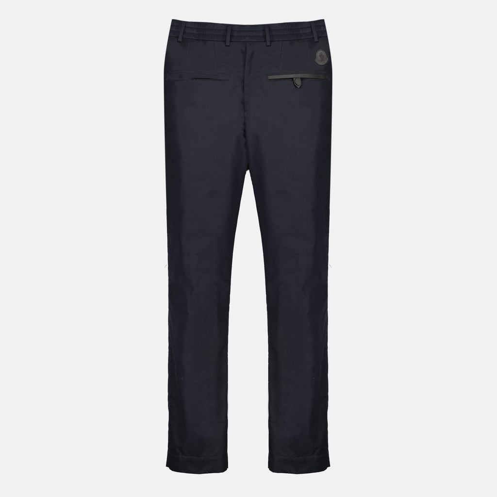 Pantalons en coton bleu marine