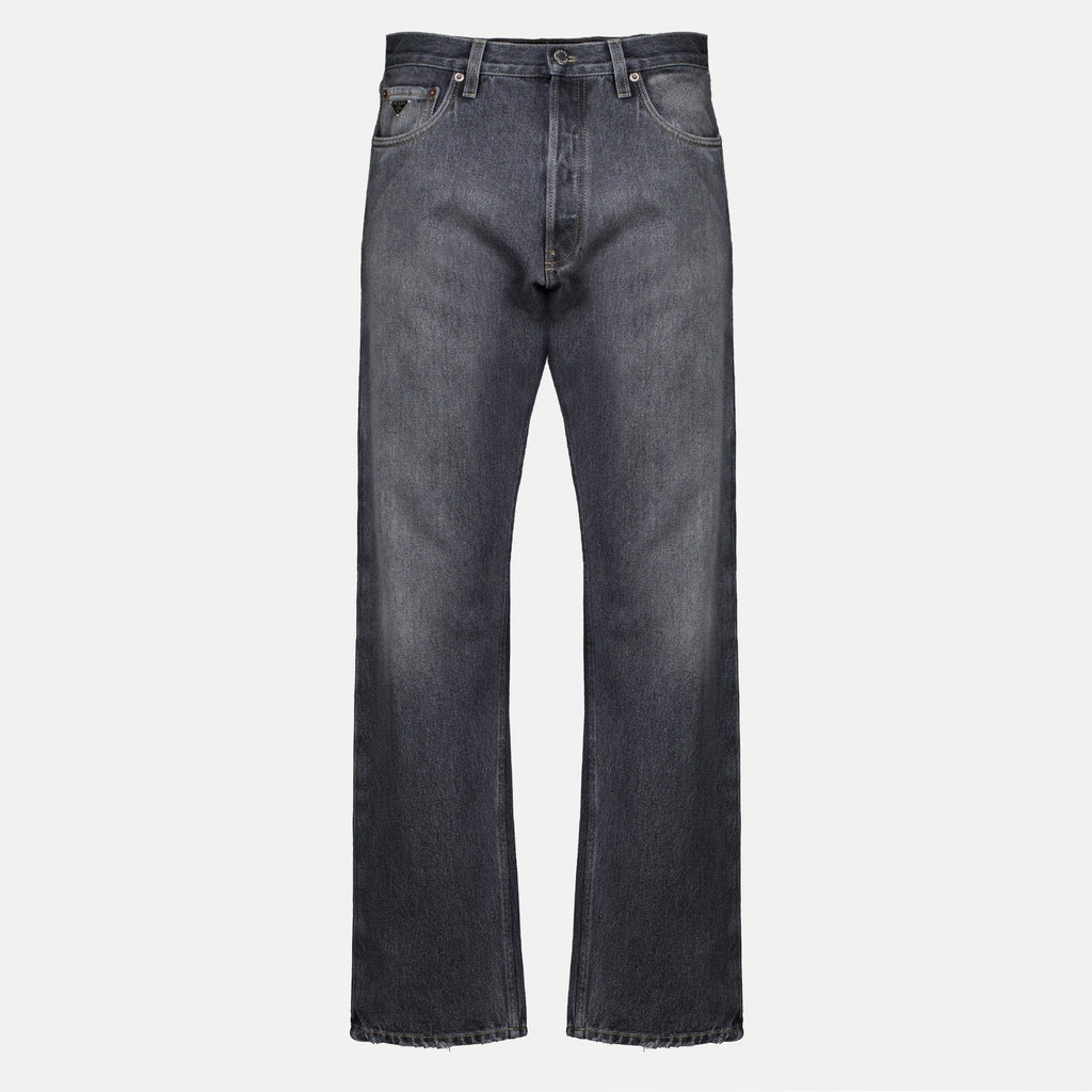 Denim Jean with Triangle Logo