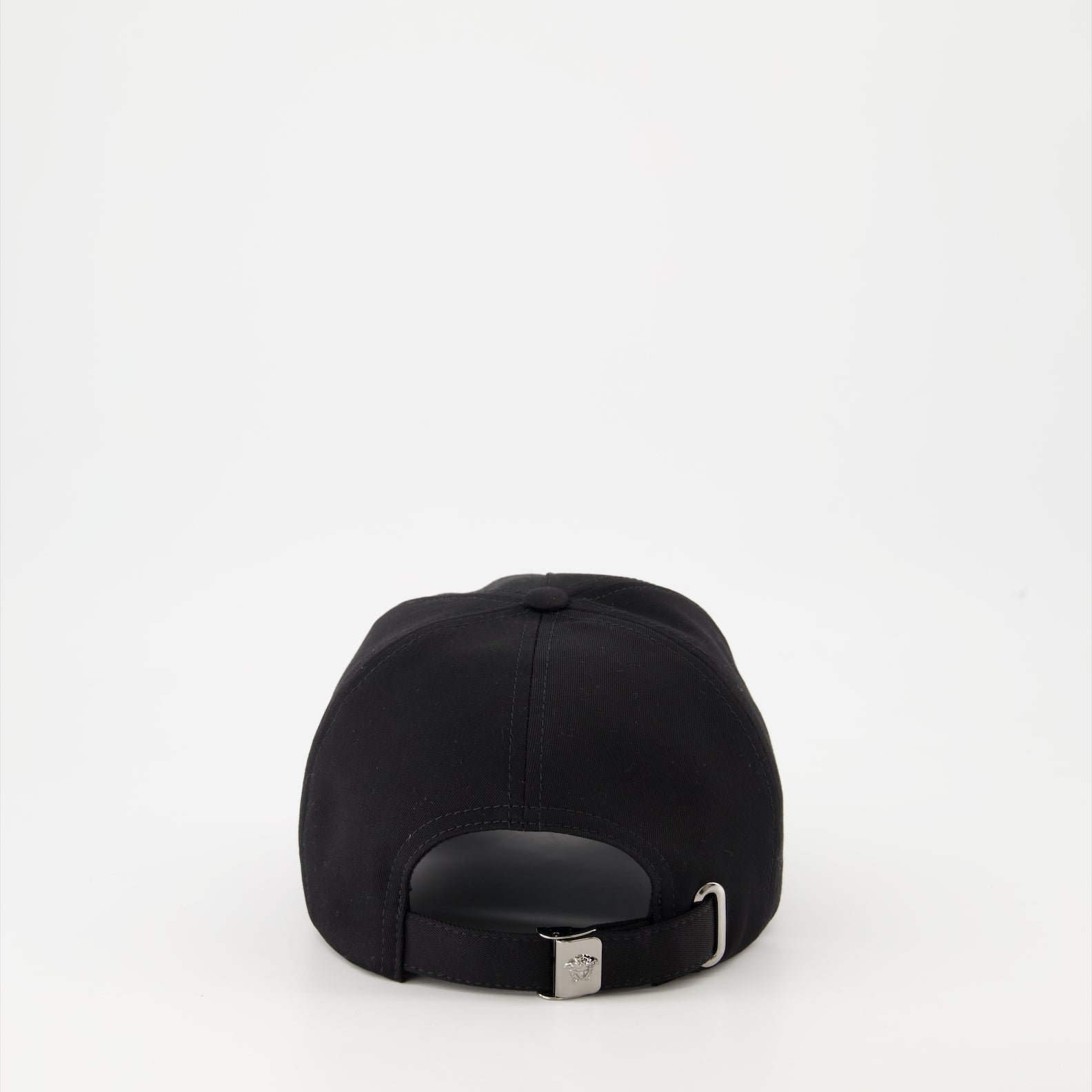 Versace cap, black logo cap, luxury accessories, Autumn-Winter 2024, high-end fashion