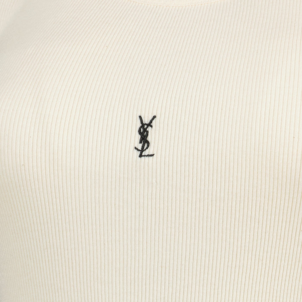 Bilde av Cassandre beige tank topp av Saint Laurent for kvinner - Sesong Vår-Sommer 2026 - Detaljvisning 1