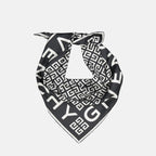 Givenchy scarf, silk scarf, 4G motif, designer accessories, luxury scarf