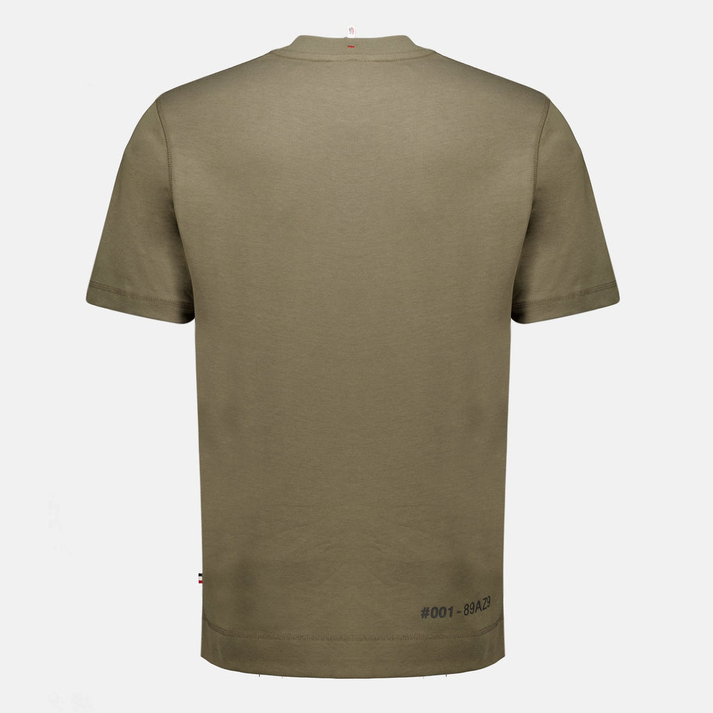 T-shirt de jersey de algodão caqui