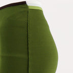 Image de jupe longue Vener verte de Christopher Esber pour femmes - Saison Printemps-Été 2026 - Détail 2