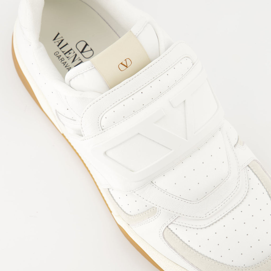 Valentino Garavani sneakers, White leather sneakers, Men's footwear, Luxury sneakers, Comfortable fashion