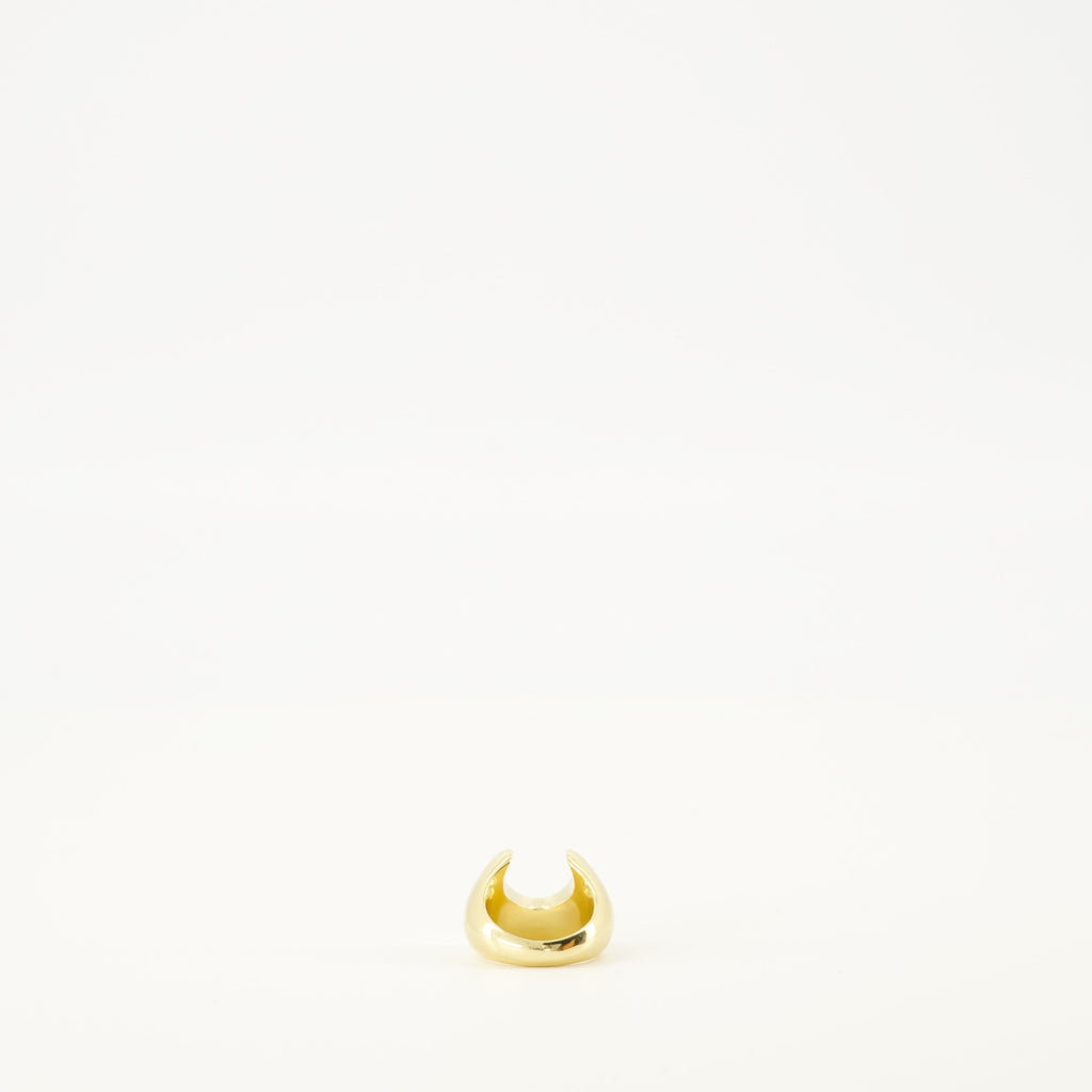 Marine Serre ring, gold-plated jewelry, engraved ring, women's accessories, luxury fashion jewelry