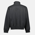 Flannel Wool Jacket, Drole De Monsieur, Autumn-Winter Collection, Dark Grey Jacket, Men's Fashion