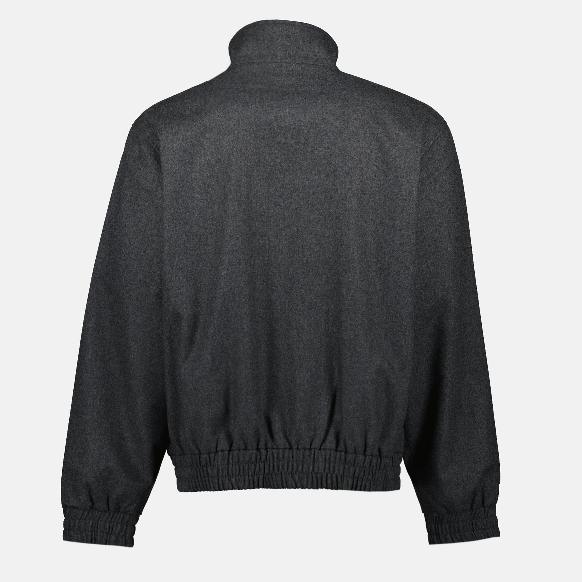 Flannel Wool Jacket, Drole De Monsieur, Autumn-Winter Collection, Dark Grey Jacket, Men's Fashion