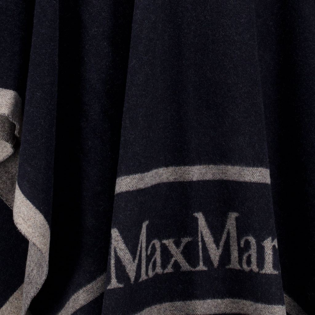 Navy Wollponcho