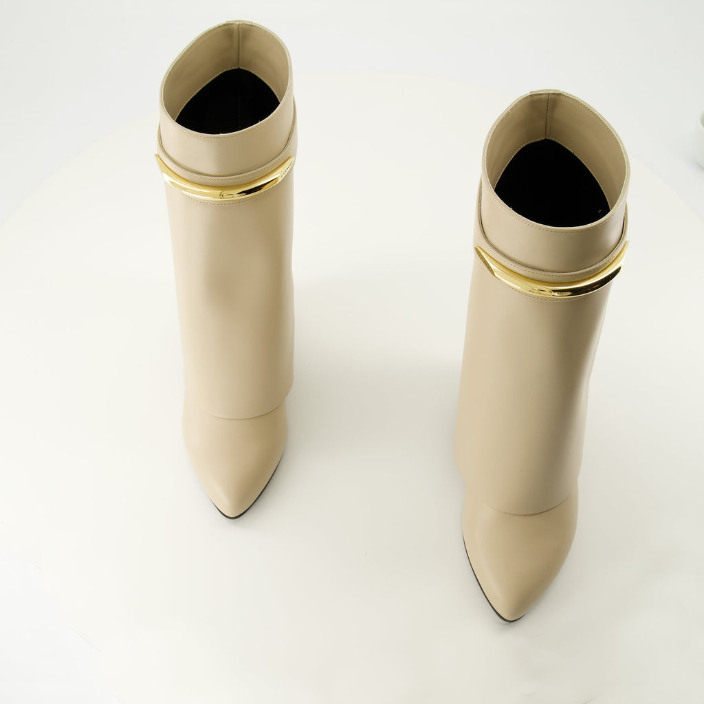 Shark Beige Ankelstøvler