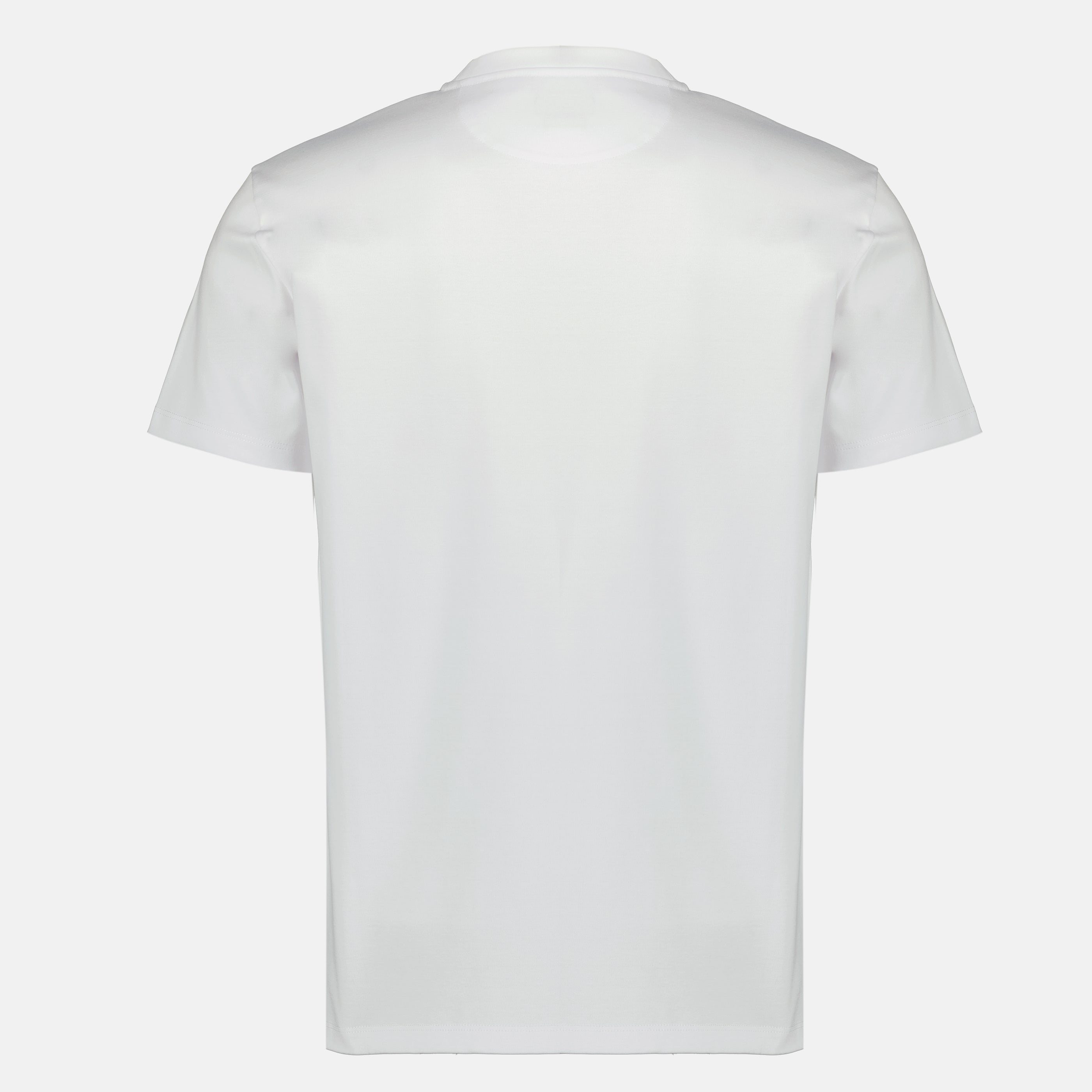 Image of White Cotton T-Shirt by Fendi for Men - Season Spring-Summer 2026 - Back View