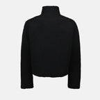 Immagine di una giacca bomber in pile nera di Courrèges per uomo - Stagione Autunno-Inverno 2024 - Dettaglio 2