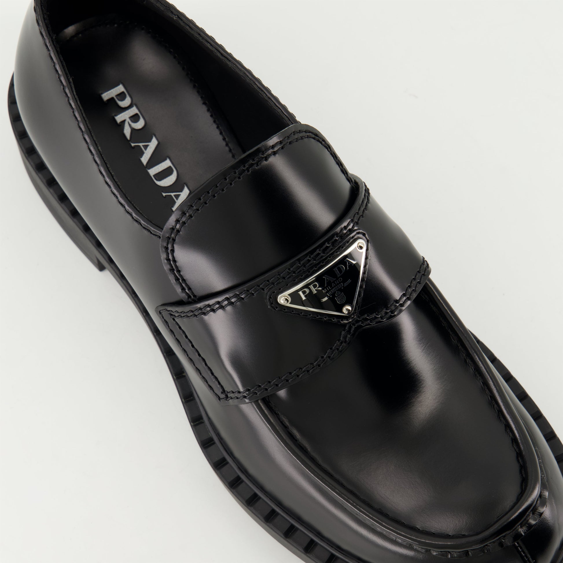 leather moccasins, black moccasins, slip-on shoes, designer footwear, brushed leather shoes