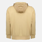 Bild eines braunen Kapuzensweatshirts von Moncler für Männer - Saison Frühling-Sommer 2026 - Rückansicht