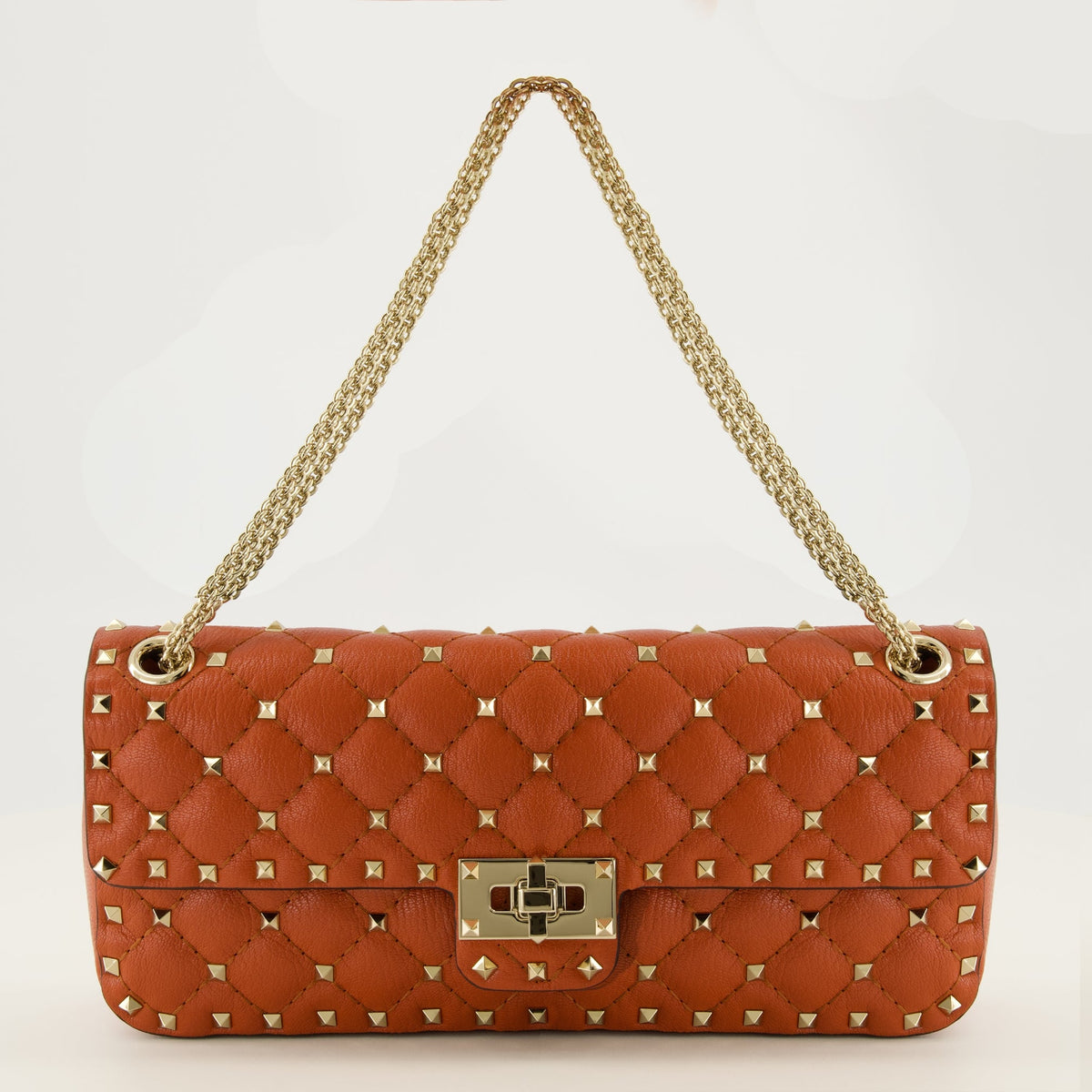 Rockstud Spike 가죽 숄더백