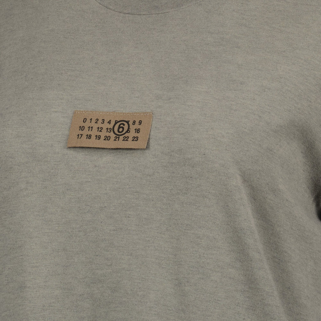 Numeric T-shirt, Mm6 apparel, cotton t-shirt, gray t-shirt, Autumn-Winter collection