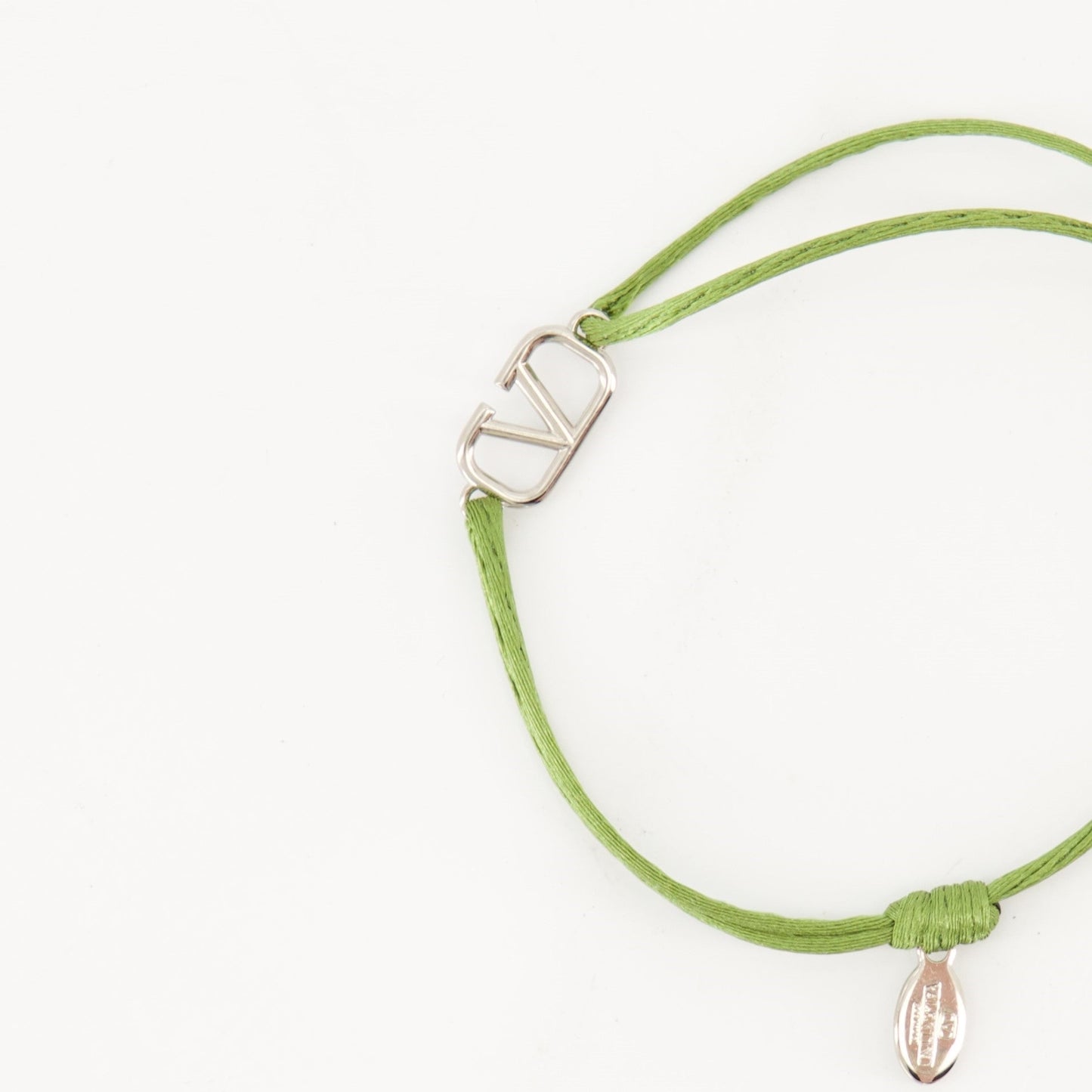 Valentino Garavani, Green Cord Bracelet, Luxury Accessories, Vlogo Bracelet, Autumn-Winter Collection