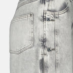 Gray Button Jeans