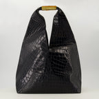 Image of Medium Crocodile Print Bag by Mm6 for Women - Season Autumn-Winter 2025 - Front View