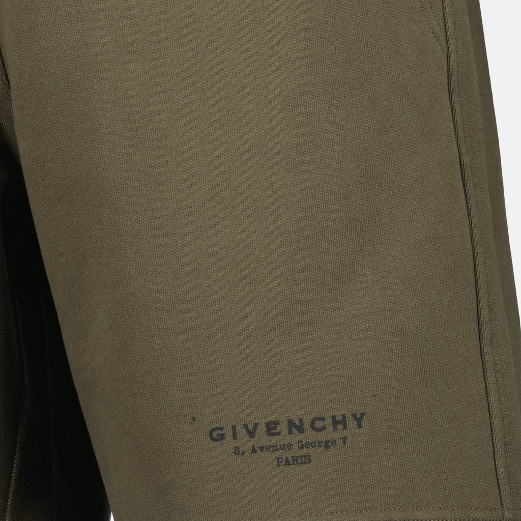 メンズのジバンシー製カキコットンショーツの画像 - 2025年秋冬シーズン - 詳細ビュー5