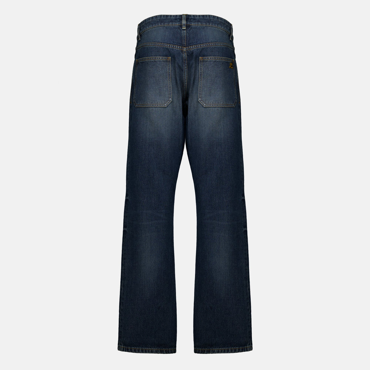 Vaqueros rectos azul lavado