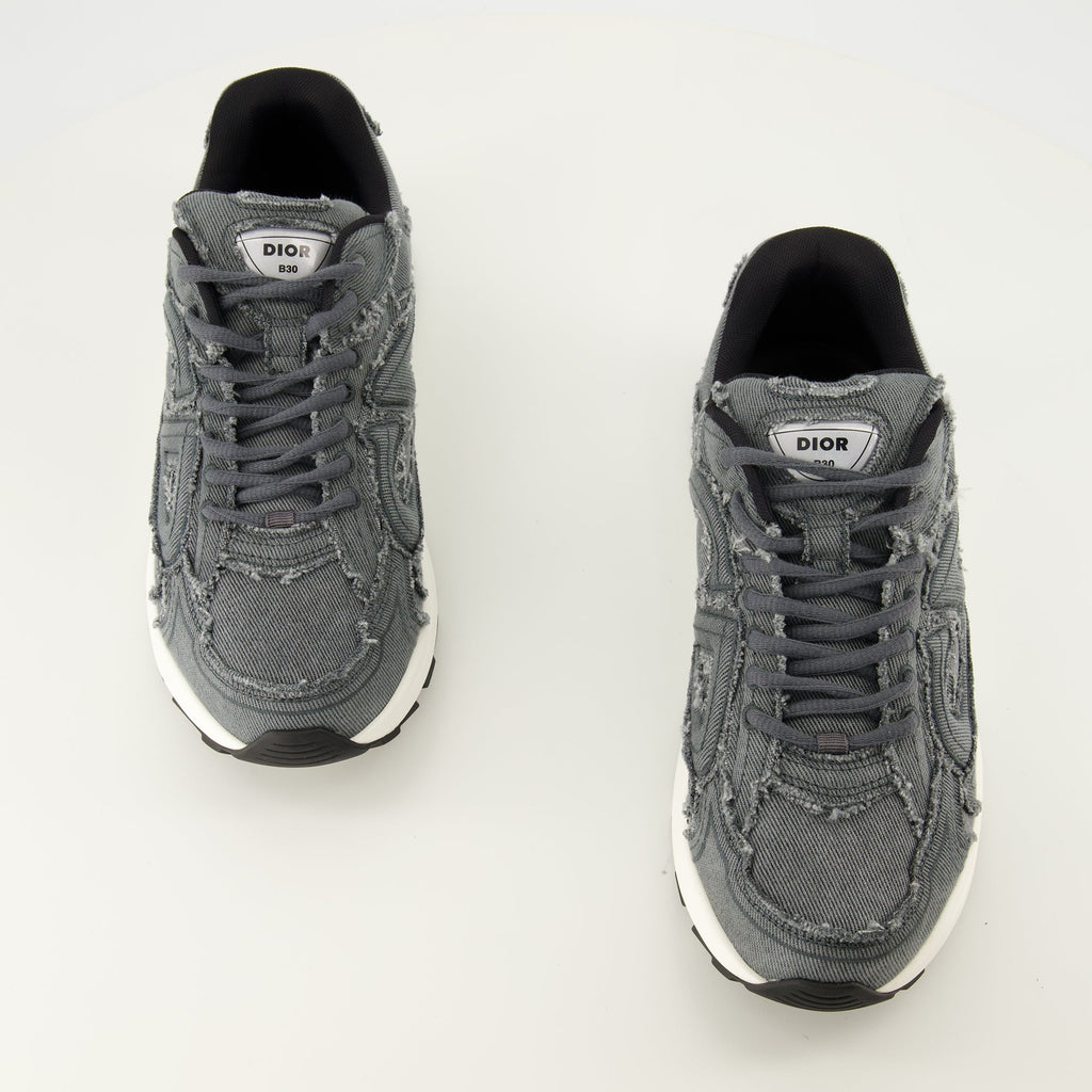 Sneakers Effetto Denim B30