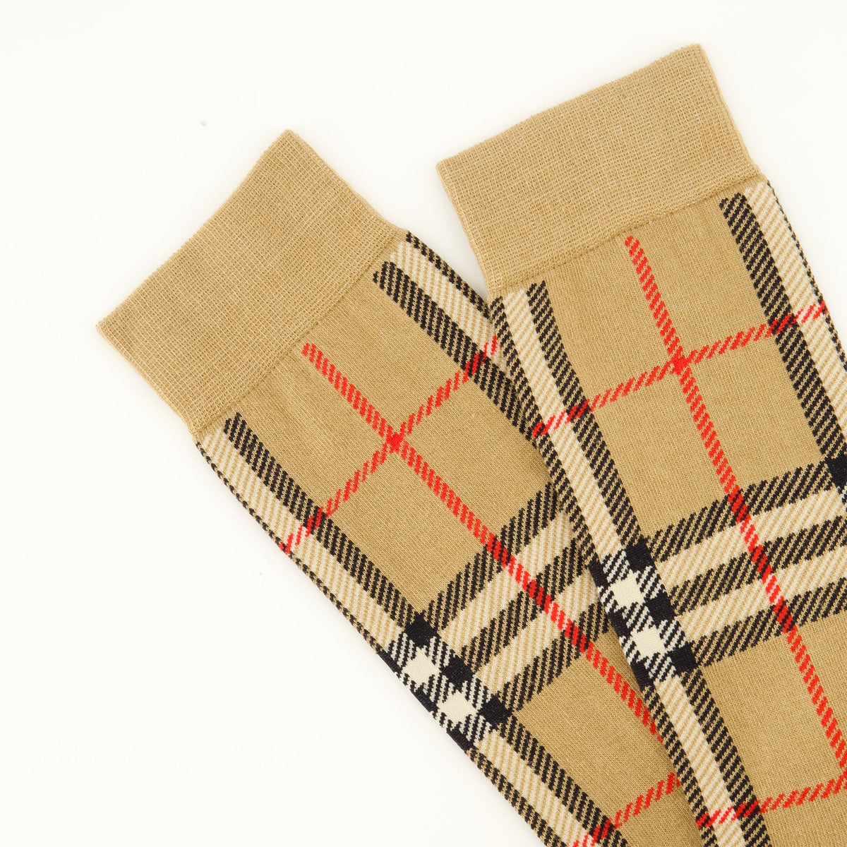 Socken aus Baumwolle und Kaschmir mit Karomuster