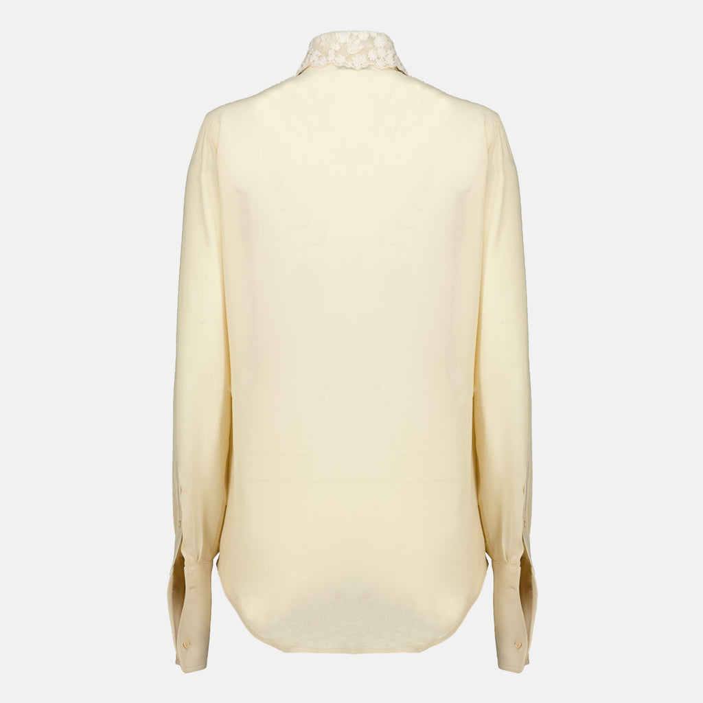 Chemise en Soie Brodée