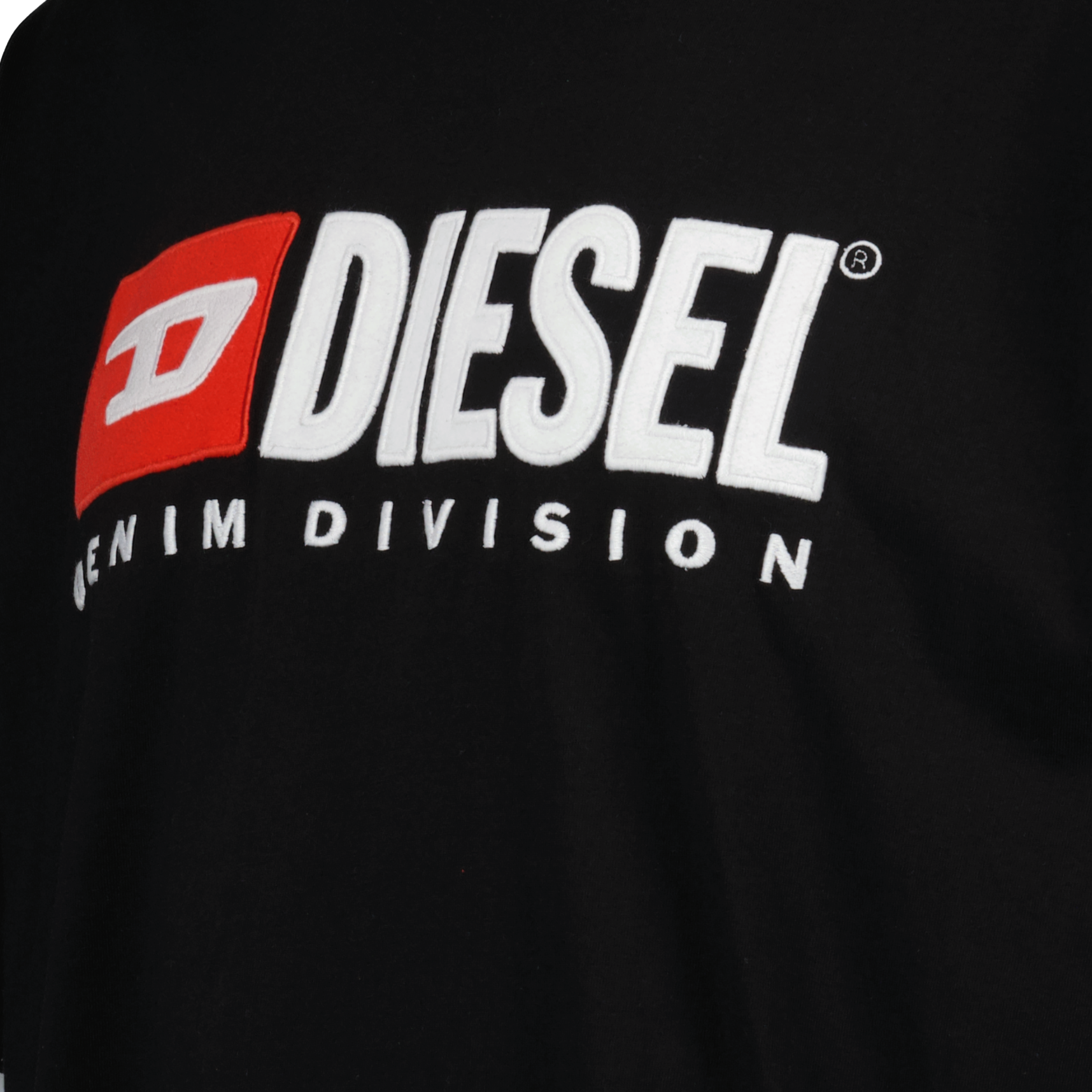 Diesel T-shirt, black cotton tee, classic round neck, premium men's clothing, luxury fashion staples