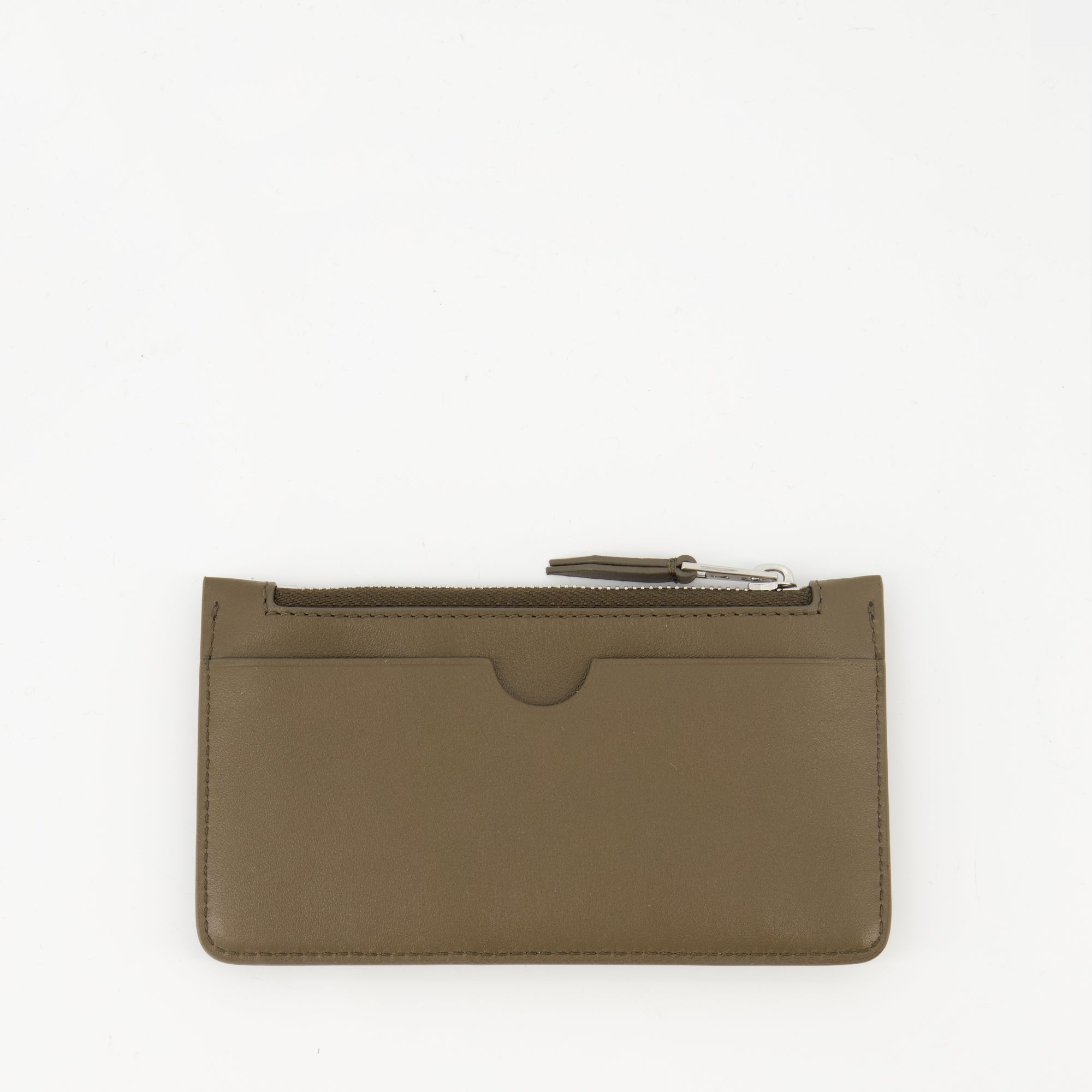 Ami Paris cardholder, leather zippered cardholder, unisex accessories, Autumn-Winter collection, smooth cowhide wallet