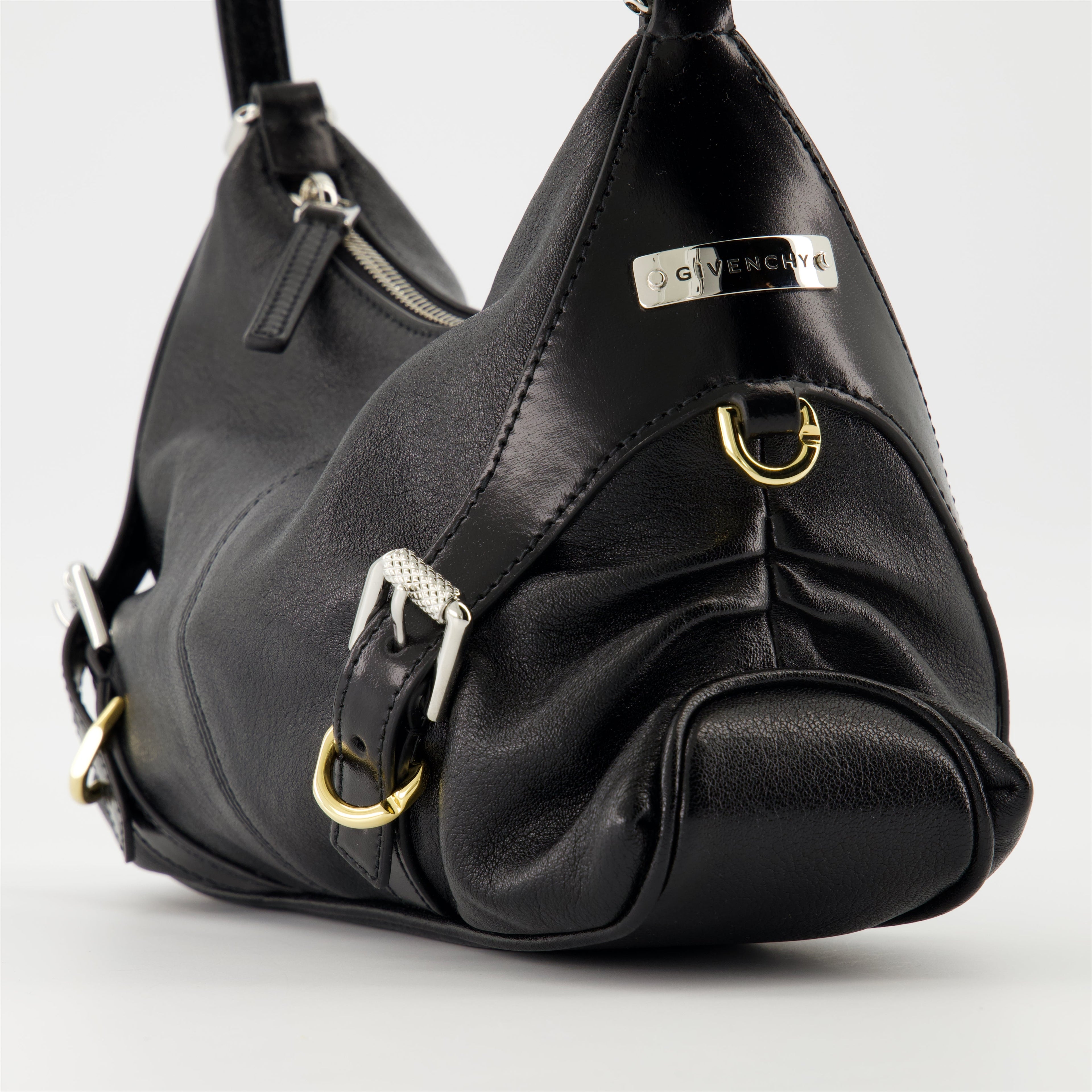 Sac Voyou Nano, Givenchy bag, black leather handbag, luxury accessories, modern design