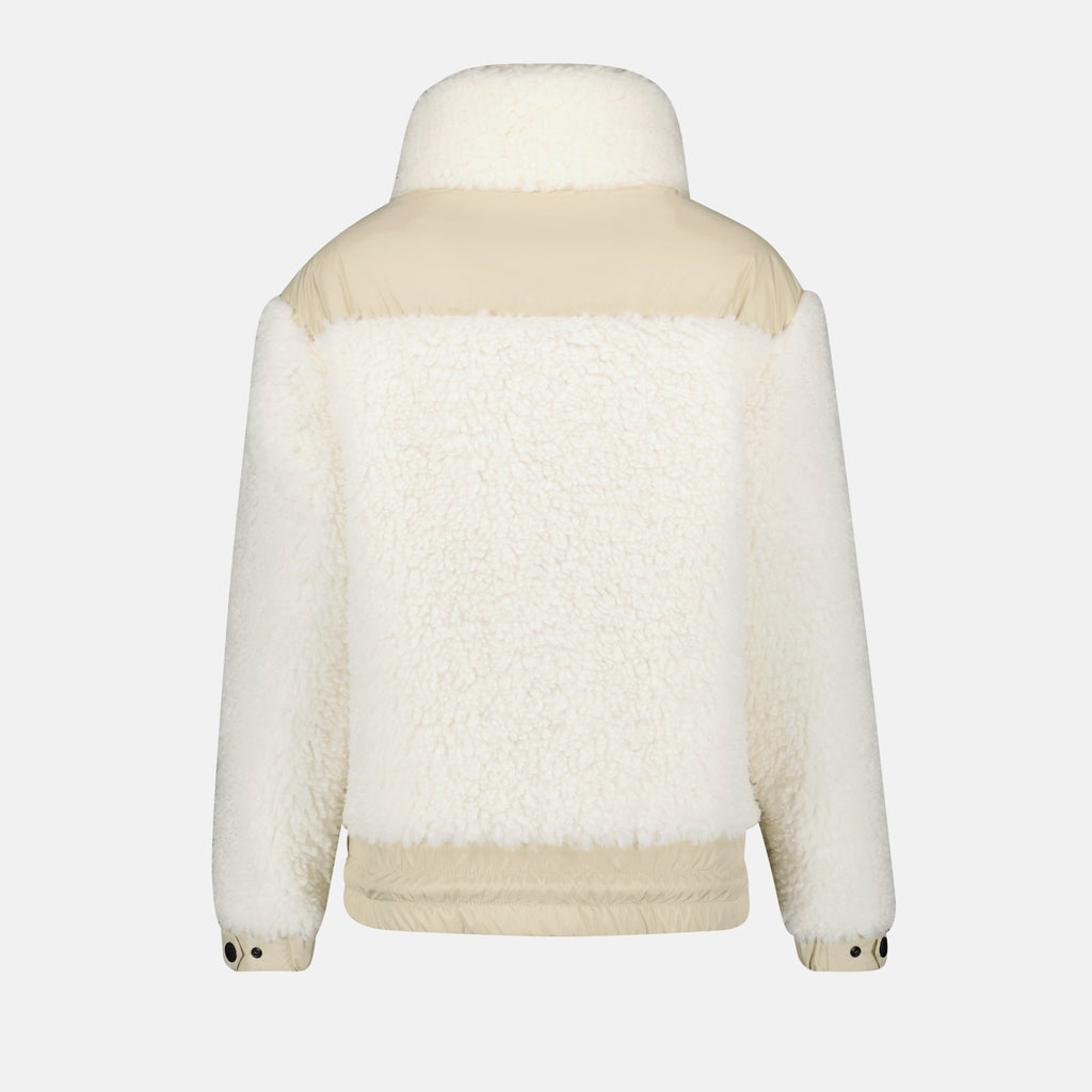 puffer jacket, Moncler Grenoble, casual wear, adjustable hood, embroidered logo