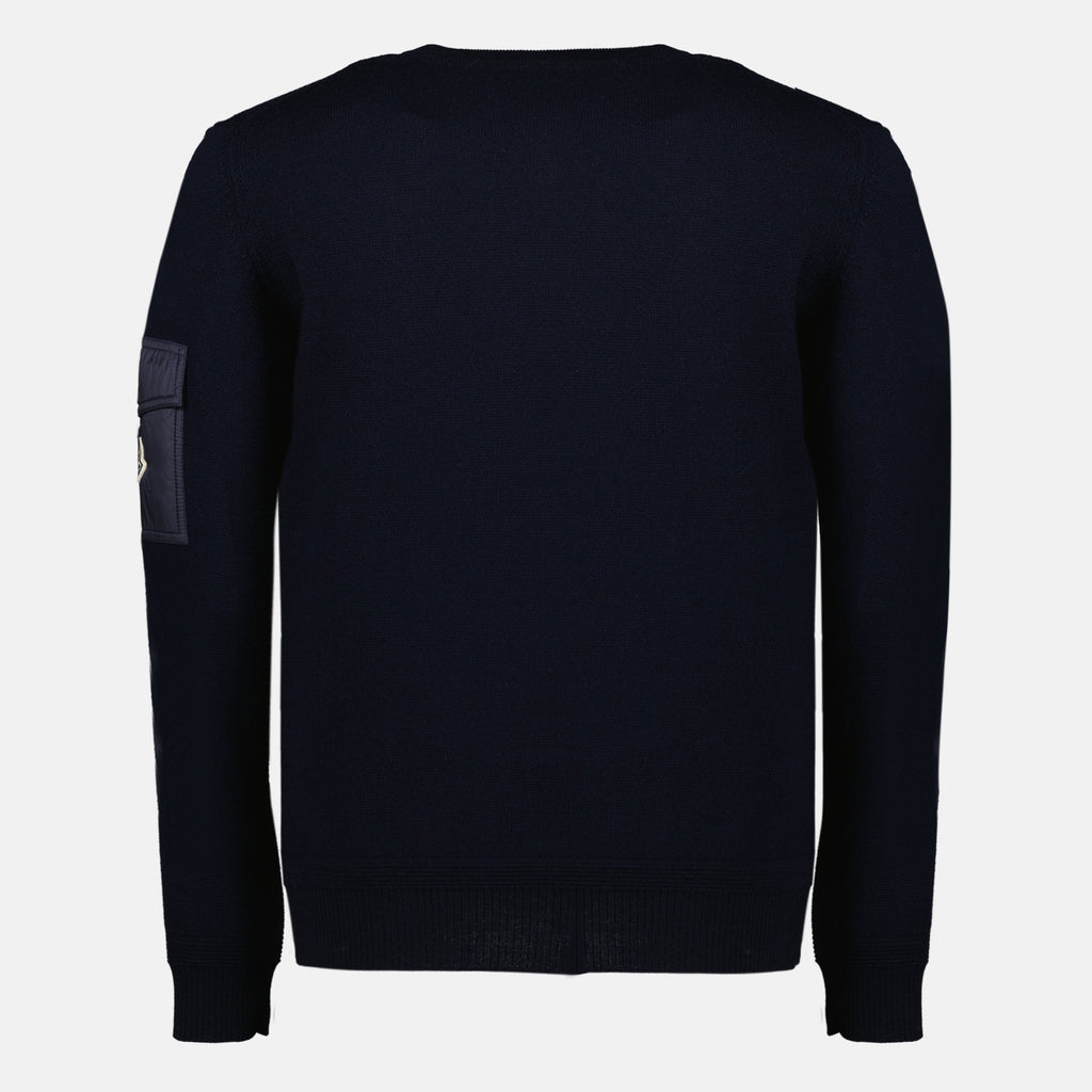 Pull de lã azul marinho