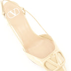 VLogo pumps, patent leather heels, Valentino Garavani, pointed toe pumps, adjustable ankle strap