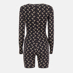 Image of Short Jersey Moon Jumpsuit by Marine Serre for Women - Season Autumn-Winter 2025 - Back View