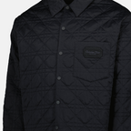 Cannage overshirt, Dior, quilted design, men's fashion, black overshirt