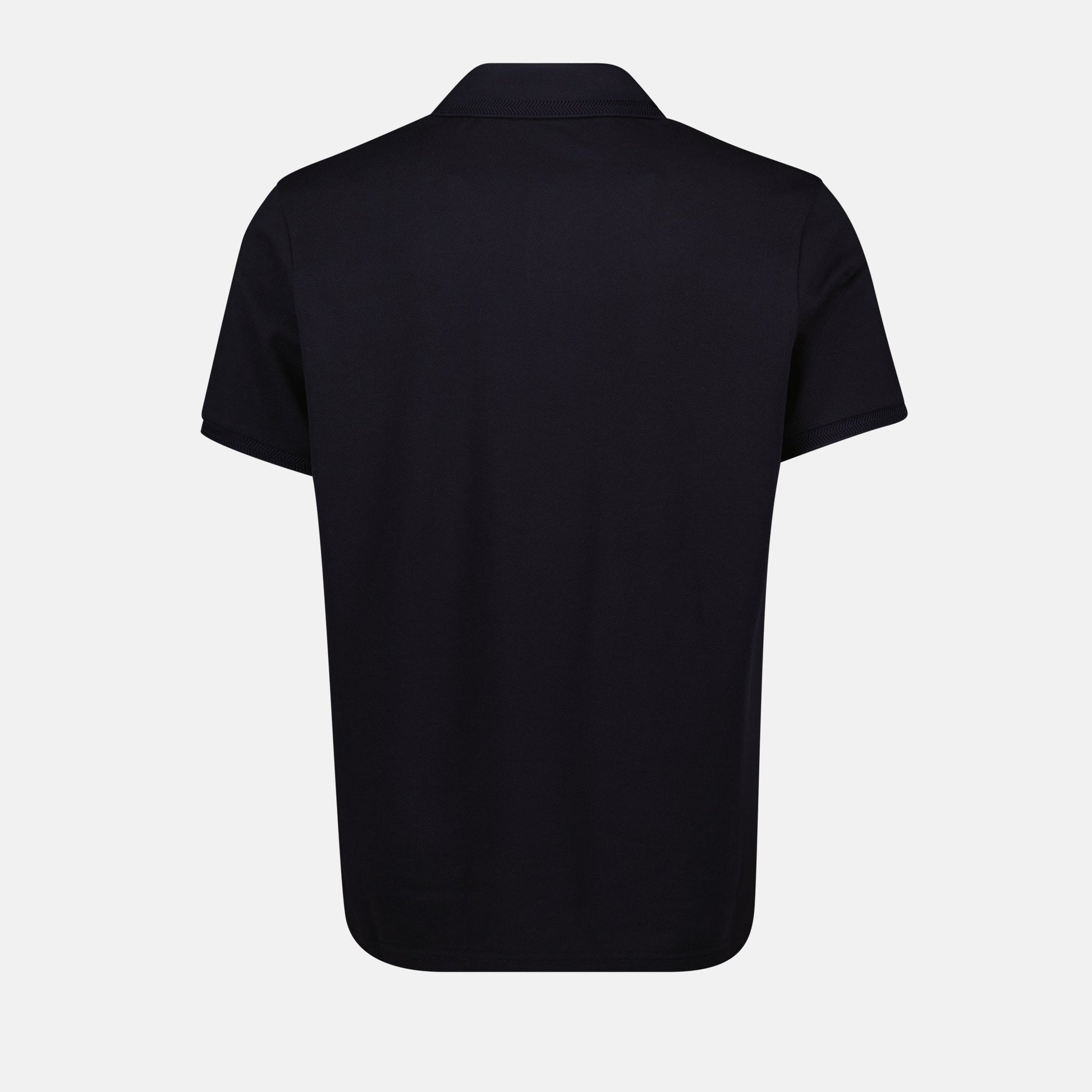 navy polo shirt, Moncler polo, cotton piqué polo, men's fashion, classic polo