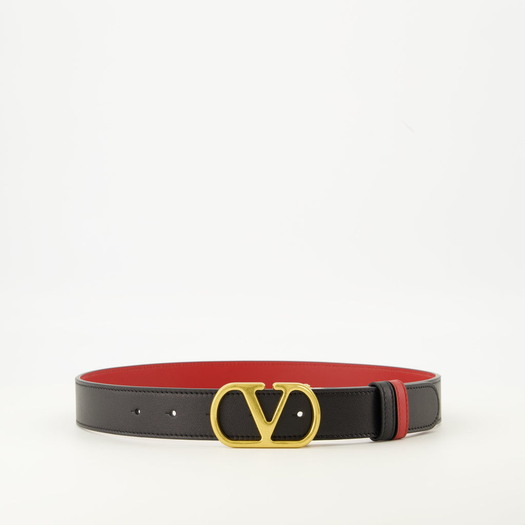 VLogo belt, Valentino, leather belt, reversible belt, fashion accessories