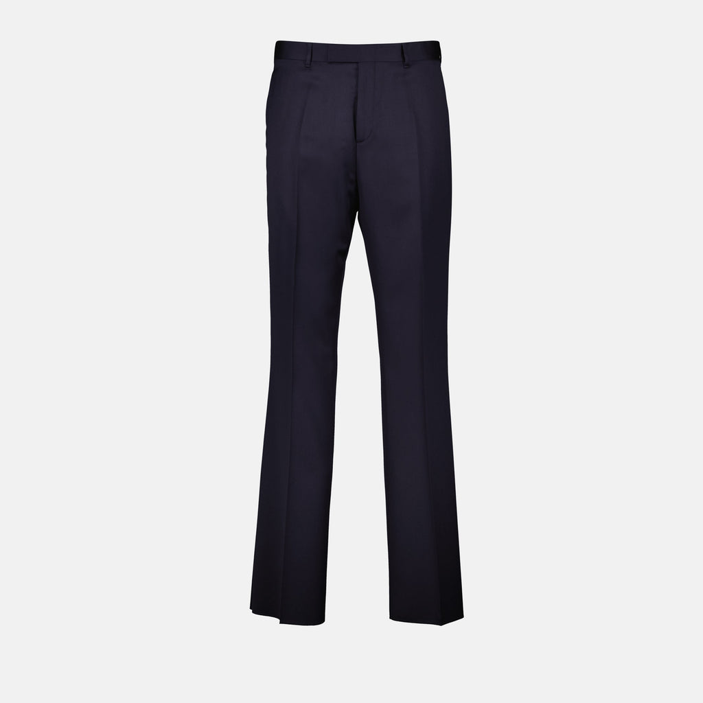 Image of Tailored Wool Trousers by Dior for Men - Season Autumn-Winter 2024 - Front View