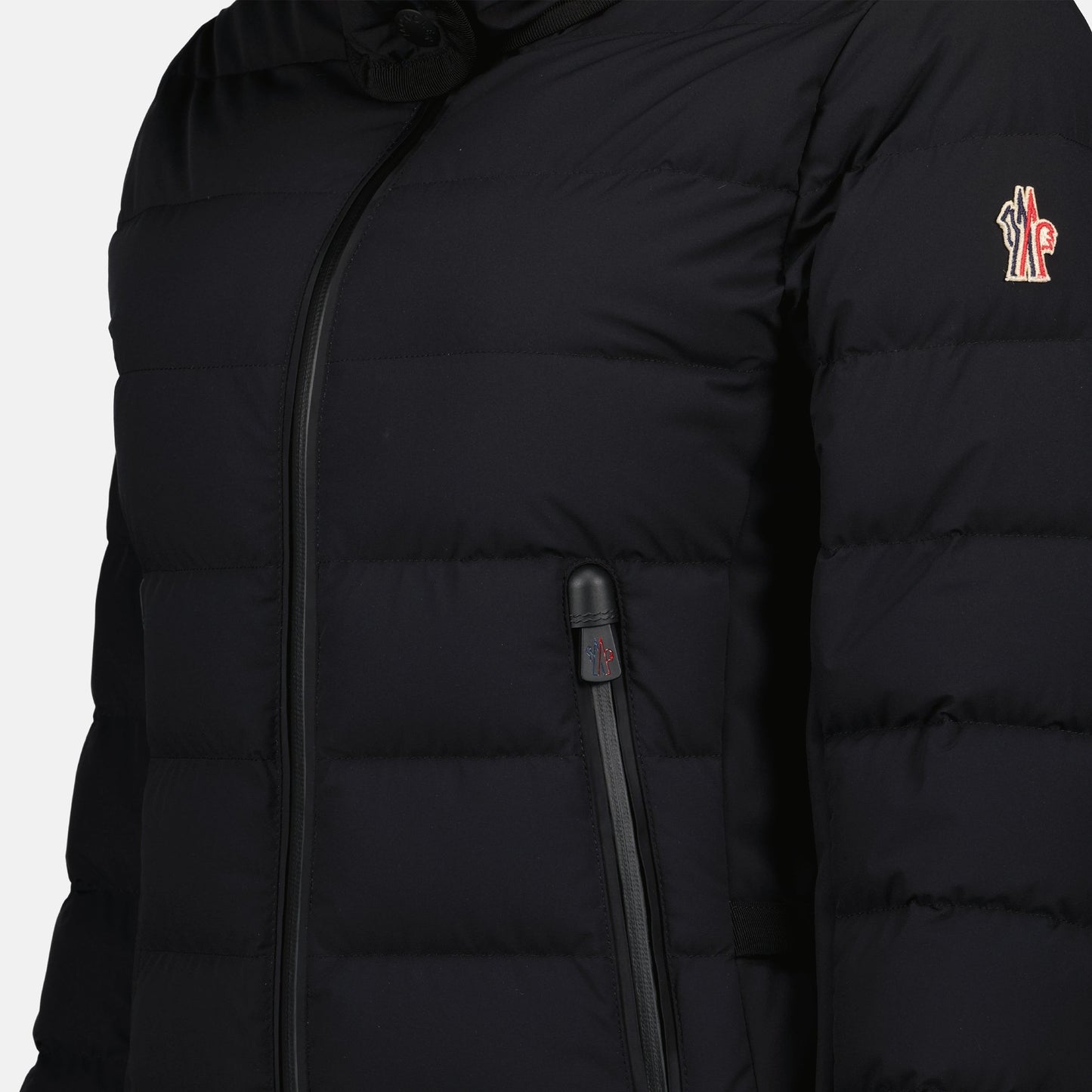 Black Lamoura Jacket, Moncler Grenoble, waterproof jacket, winter sports jacket, stylish outdoor wear