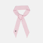 Givenchy scarf, silk scarf, 4G Liquid design, luxury accessory, rose scarf