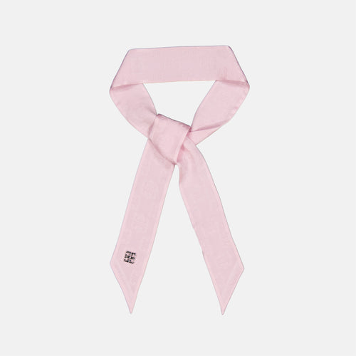 Givenchy scarf, silk scarf, 4G Liquid design, luxury accessory, rose scarf