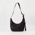 black hobo bag, MM6 bag, nylon handbag, designer accessories, Spring-Summer collection