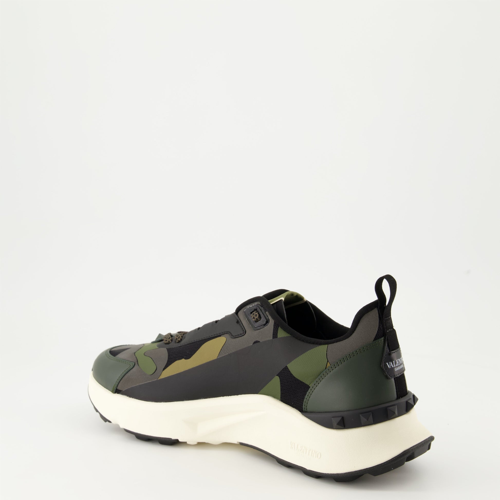 Camouflage sneakers, True Act, Valentino Garavani, luxury sneakers, technical fabric