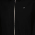 Black Wool Jacket, AMI Paris Jacket, Luxury Outerwear, Classic Wool Jacket, Autumn-Winter 2024 Fashion