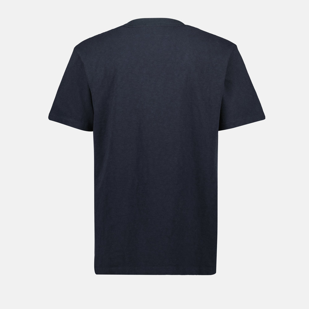 Dior T-shirt, Hylton Nel, navy blue T-shirt, embroidered logo shirt, cotton jersey clothing