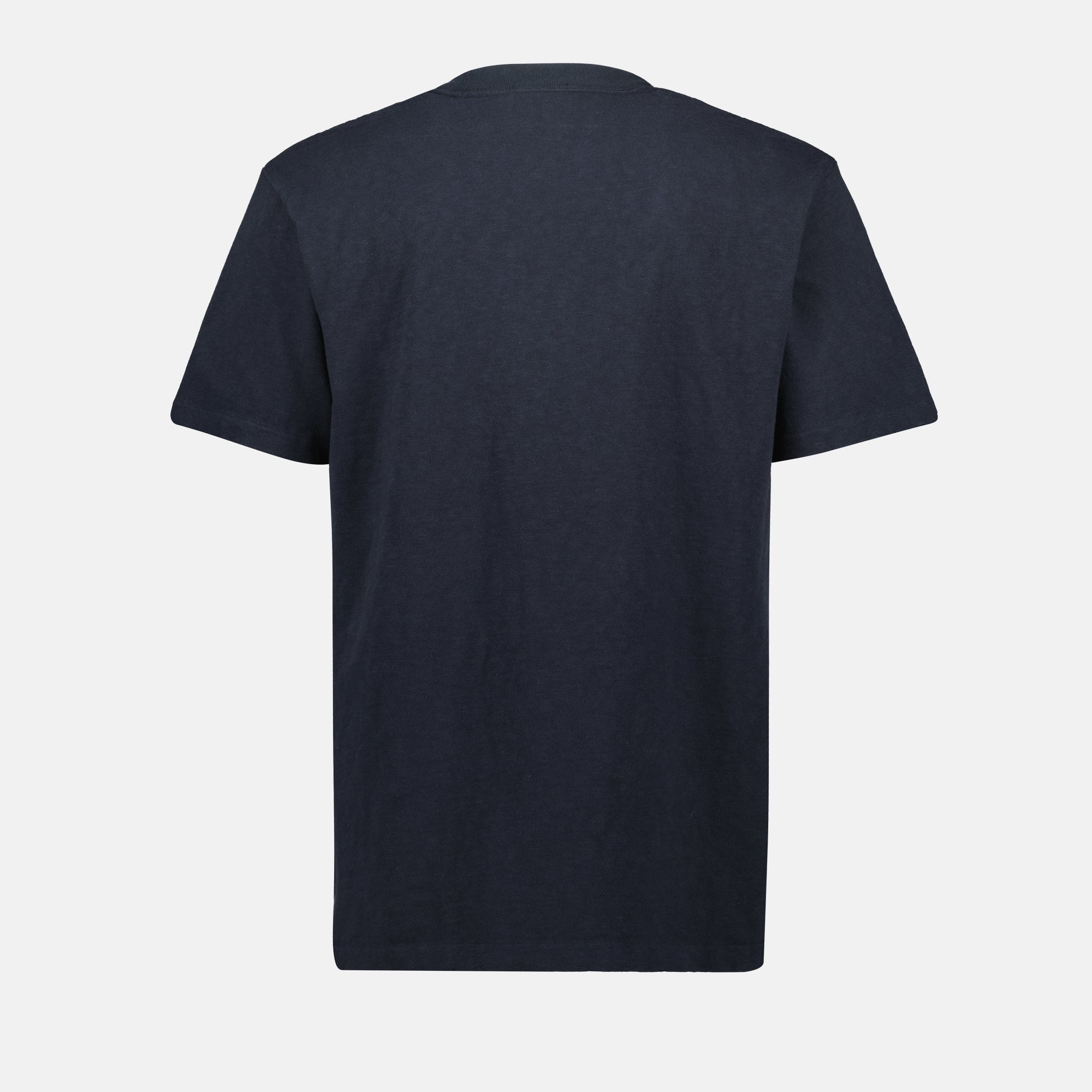 Dior T-shirt, Hylton Nel, navy blue T-shirt, embroidered logo shirt, cotton jersey clothing