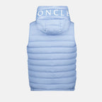 sleeveless down jacket, blue down jacket, Moncler jacket, Bourget down vest, men's vest