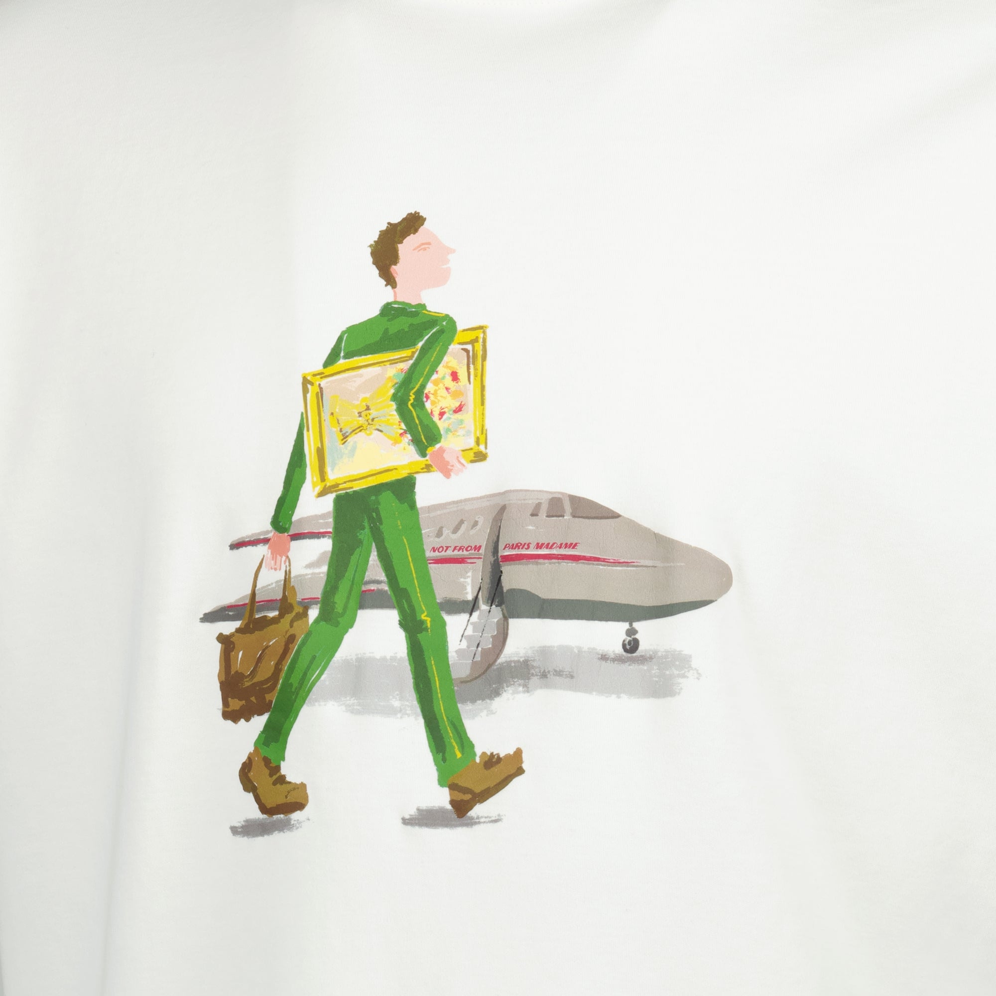 TシャツL'Homme au Tableau - Drôle de Monsieurの画像、Drole De Monsieurによる男性用 - シーズン2026年春夏 - 詳細ビュー1