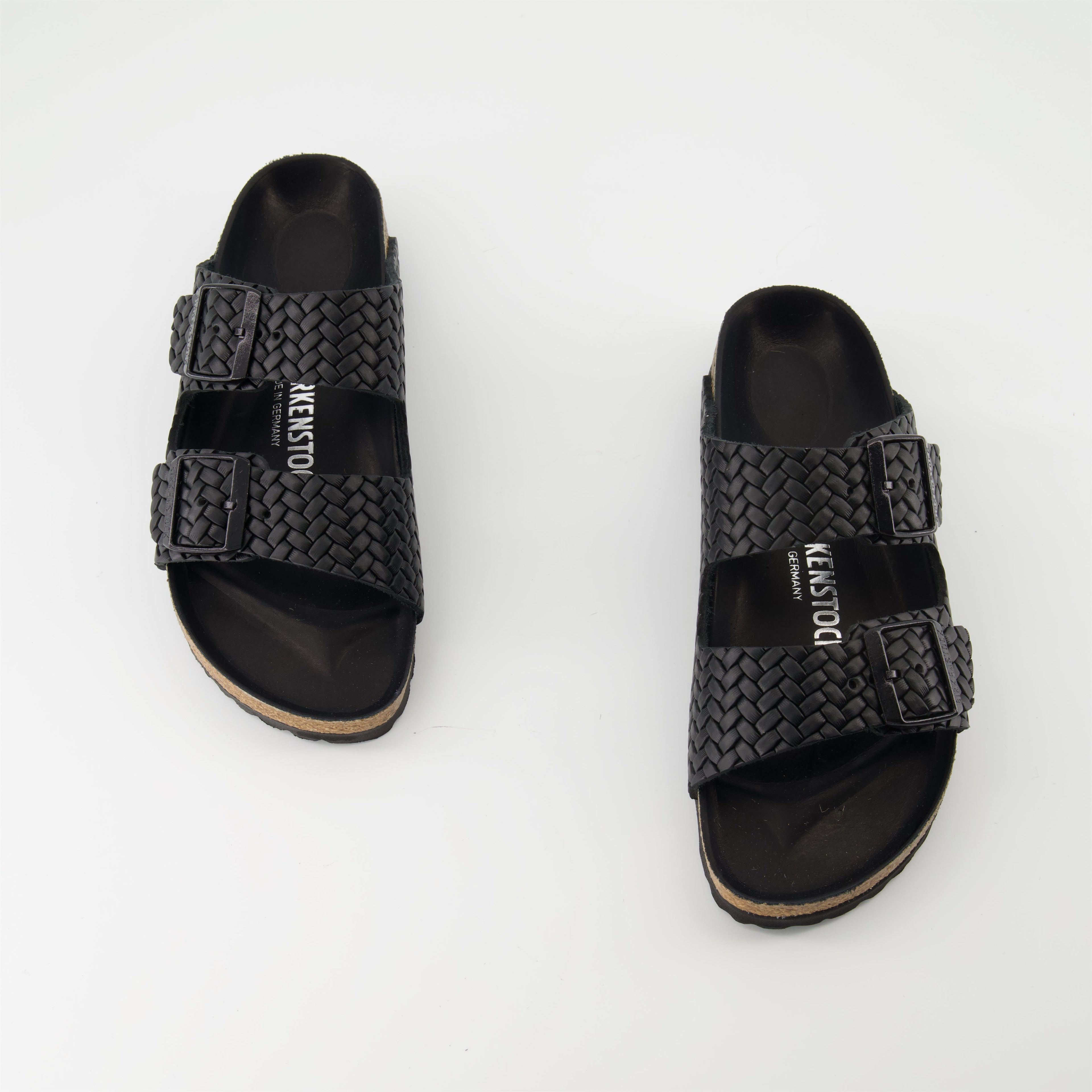 Birkenstock sandals, Arizona Rivet, embossed leather sandals, anatomical footbed, summer footwear